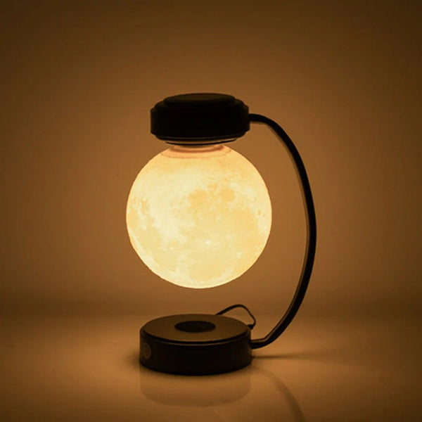 3D LED Moon Night Light – Wireless, Magnetic, Floating, Rotating Decorative Lamp