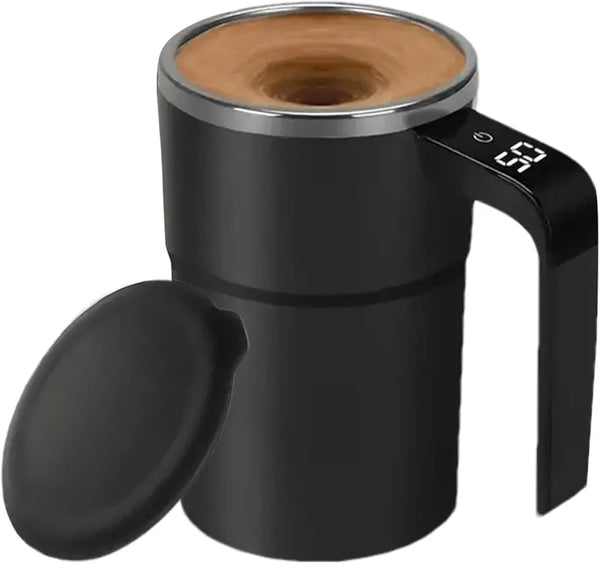 Electric Self Stirring Coffee Mug With LCD Temperature Display Rechargeable Auto Stirring Mug.