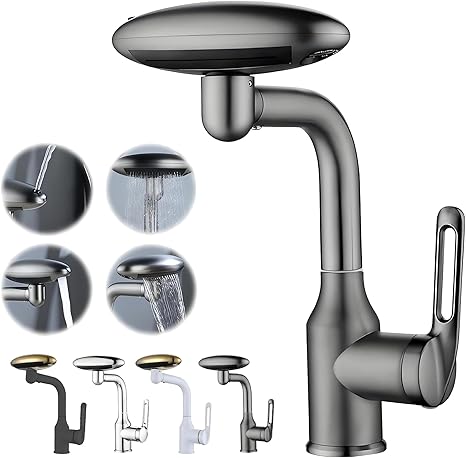 Stainless Steel Kitchen Faucet 4-Mode