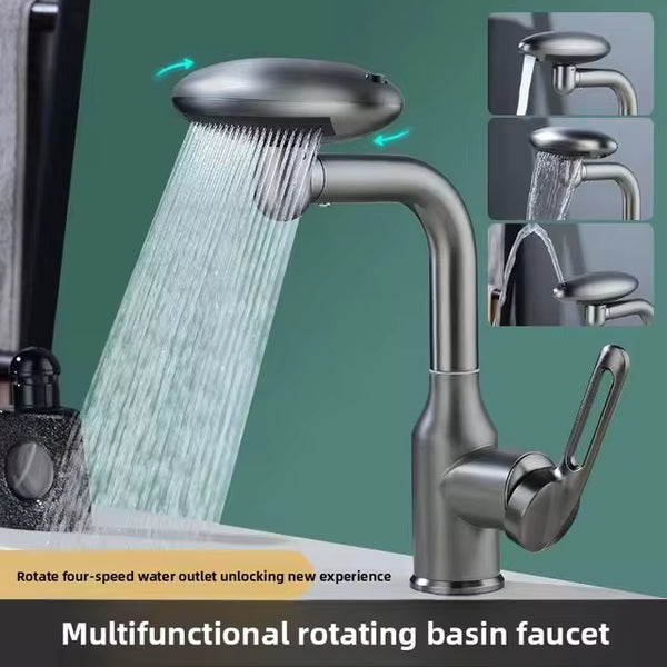 Stainless Steel Kitchen Faucet 4-Modes