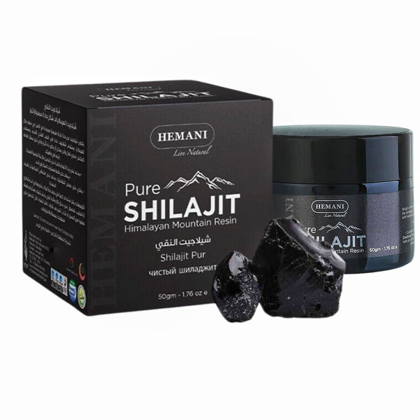 Hemani Pure Himalayan Shilajit Resin 80g - 100% Natural, Premium Quality Adaptogenic Herb