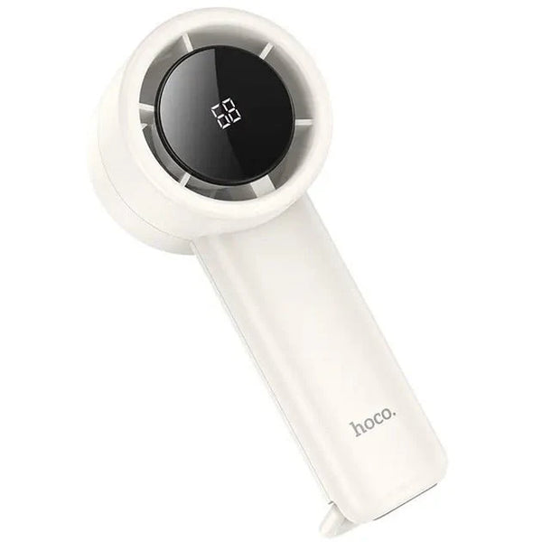 Hoco Portable Handheld Fan: Stylish, Compact, Rechargeable, Quiet, and Powerful