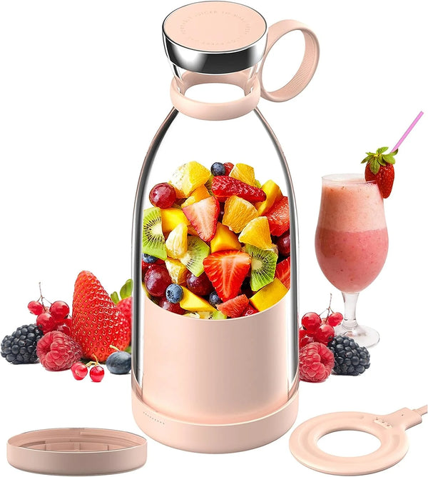 Portable Juicer Bottle: Rechargeable, Compact, Powerful, Easy-to-Clean, Travel-Friendly Blender